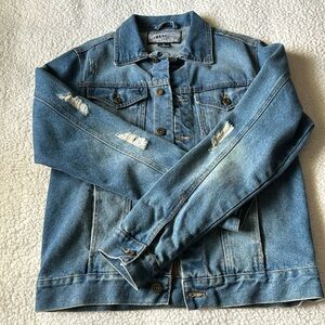 Brand new without tag men Brooklyn cloth jean jacket